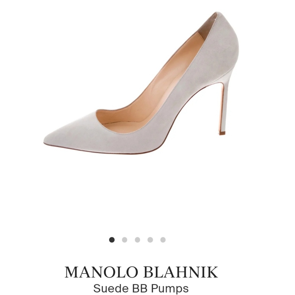 Manolo Blahnik Suede BB Pumps
